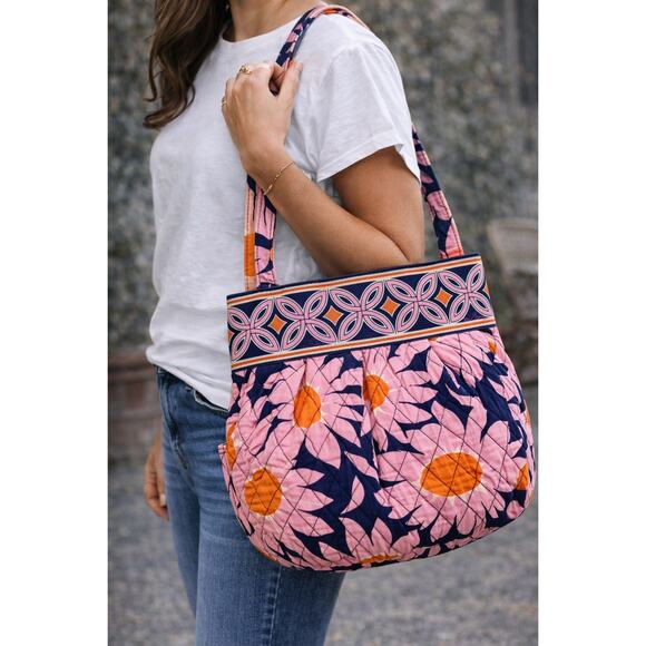 Vera Bradley Handbags - Vera Bradley Pink and Orange Floral Crossbody Bag